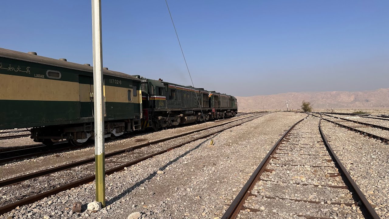 Sibi JN Station To Abigum Station Jaffar Express Journey | British 9 Tunnel | Joined Two Locomotives