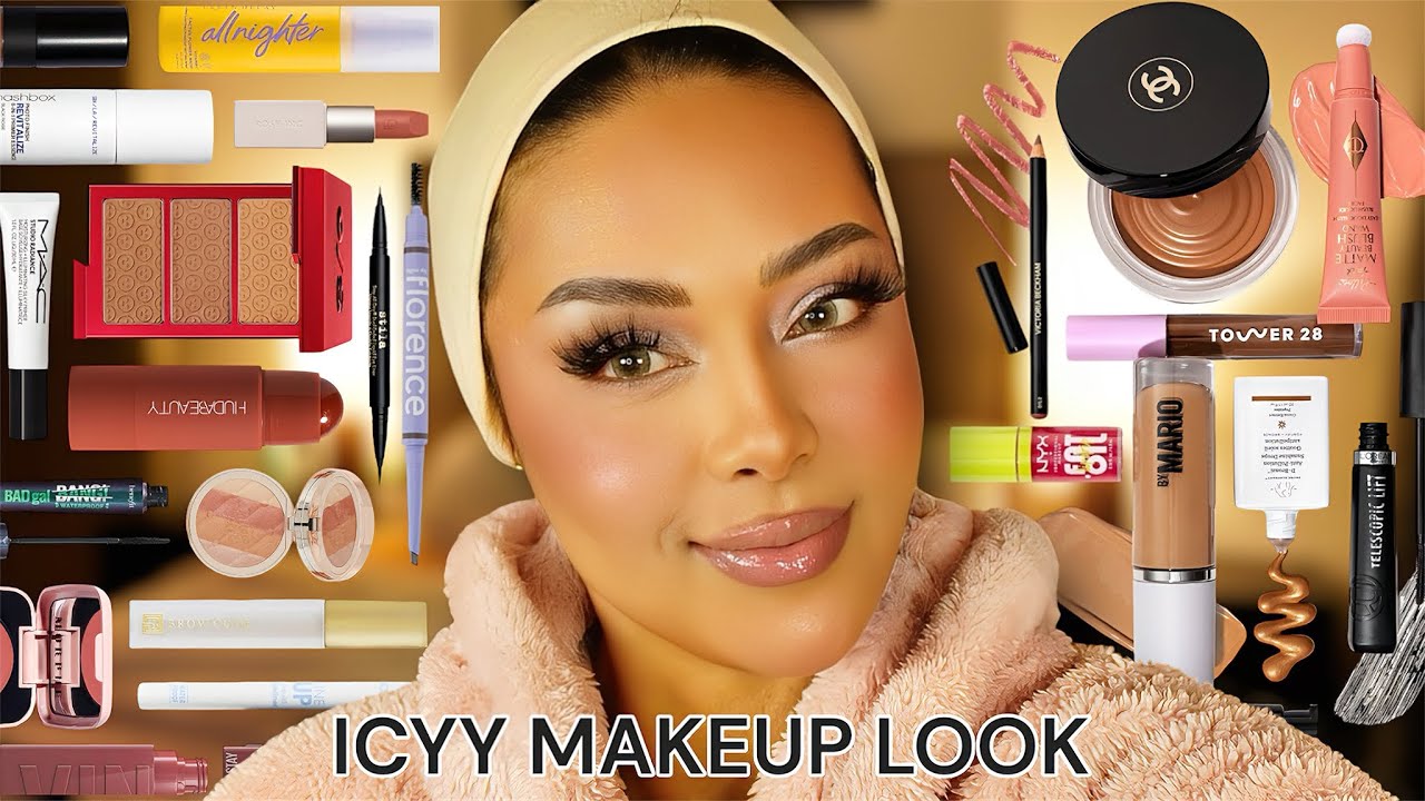 SOFT GLAM MAKEUP TUTORIAL FOR BEGINNERS | EASY SMOKEY EYESHADOW TUTORIAL | VIRAL ICY MAKEUP LOOK
