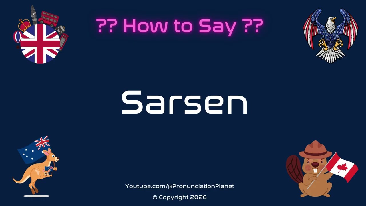 🪨🌍 How to Pronounce Sarsen? (CORRECTLY) | Pronunciation Planet