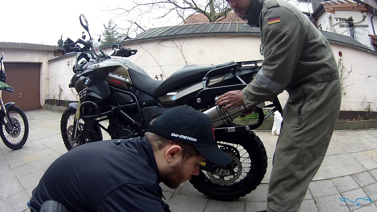 TravelBikers - F800 GS mounting IXIL exhaust (soundcheck)