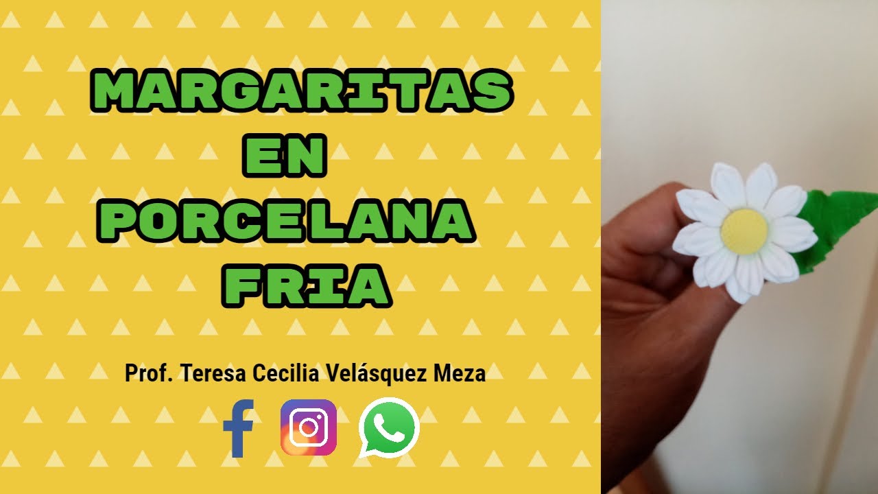 MARGARITAS EN PORCELANA FRIA // PASO A PASO