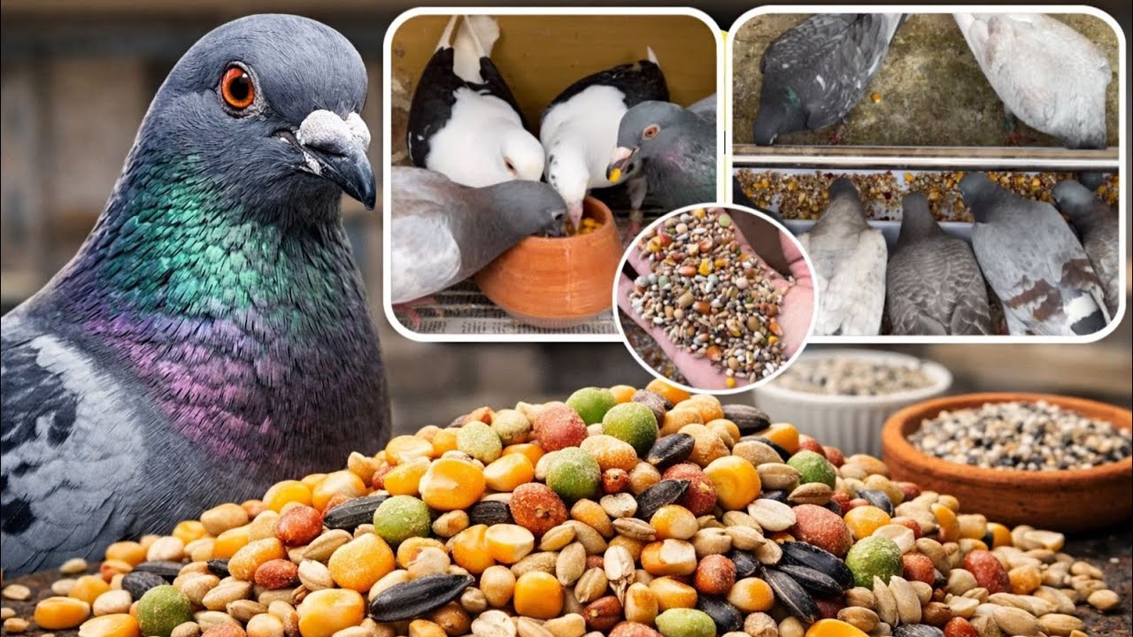 The Complete Guide to Feeding Pigeons 🕊️ From Basic Grains to Champion Racing Diets