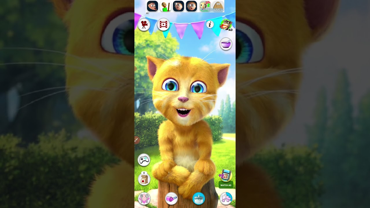 Talking Ginger cat #talkingginger #talkinggingergame #talkingginger2 #youtube #bestchannel #foryou #