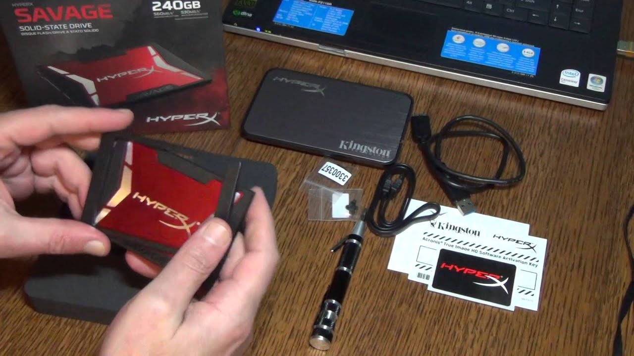 Kingston HyperX Savage SSD в старом ноутбуке Sony Vaio VGN-FZ11SR