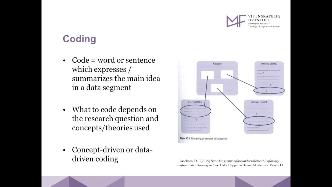 8C Coding qualitative data