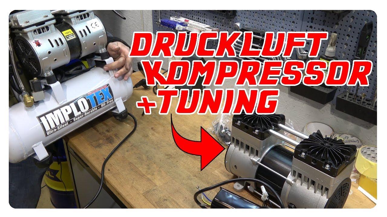 Druckluftkompressor / Flüsterkompressor in der Werkstatt - welcher ? + Tuning :P
