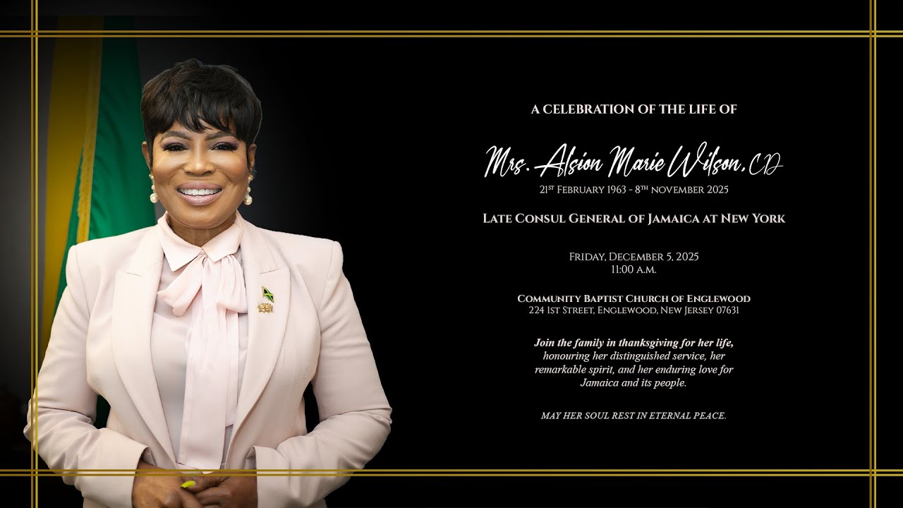 Funeral Service for Mrs. Alsion Wilson, CD Former Consul General of Jamaica at New York