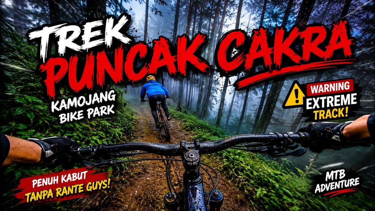 FULL TREK PUNCAK CAKRA KAMOJANG MAJALAYA | trek sepeda viral dengan keindahannya