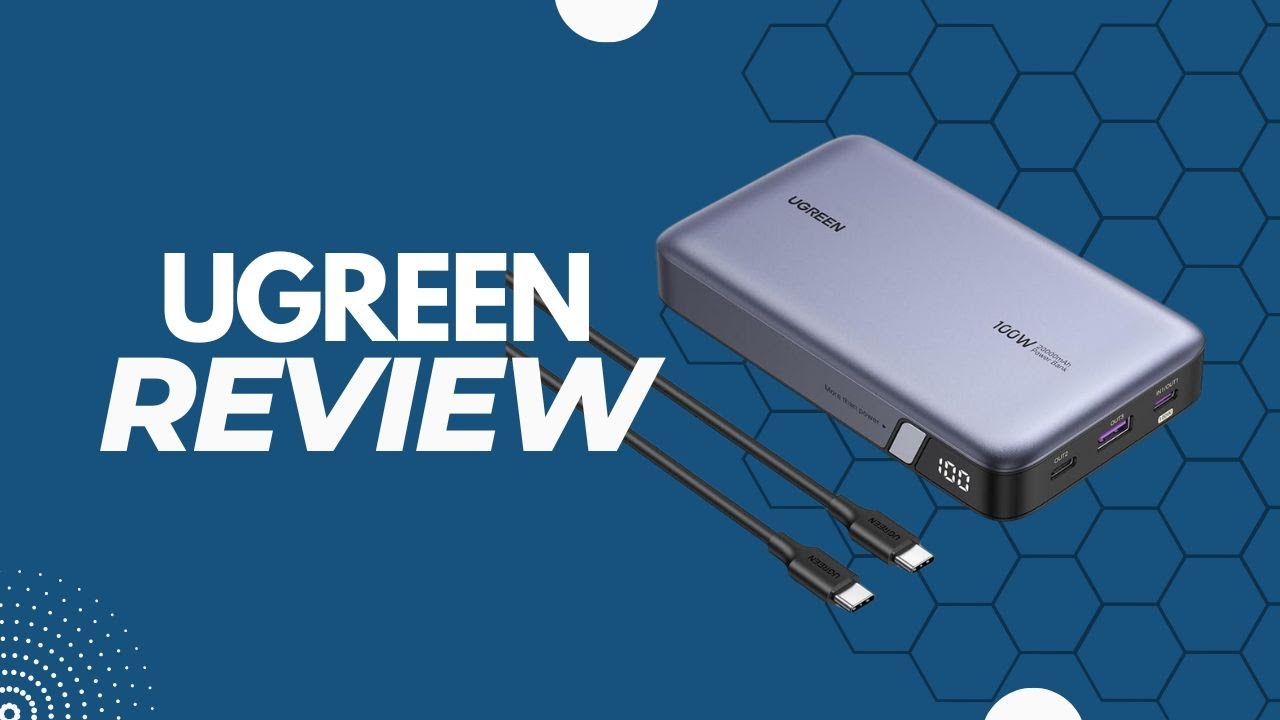 Обзор: внешний аккумулятор UGREEN 20000 мАч 100 Вт, портативное зарядное устройство Nexode с 3 по...