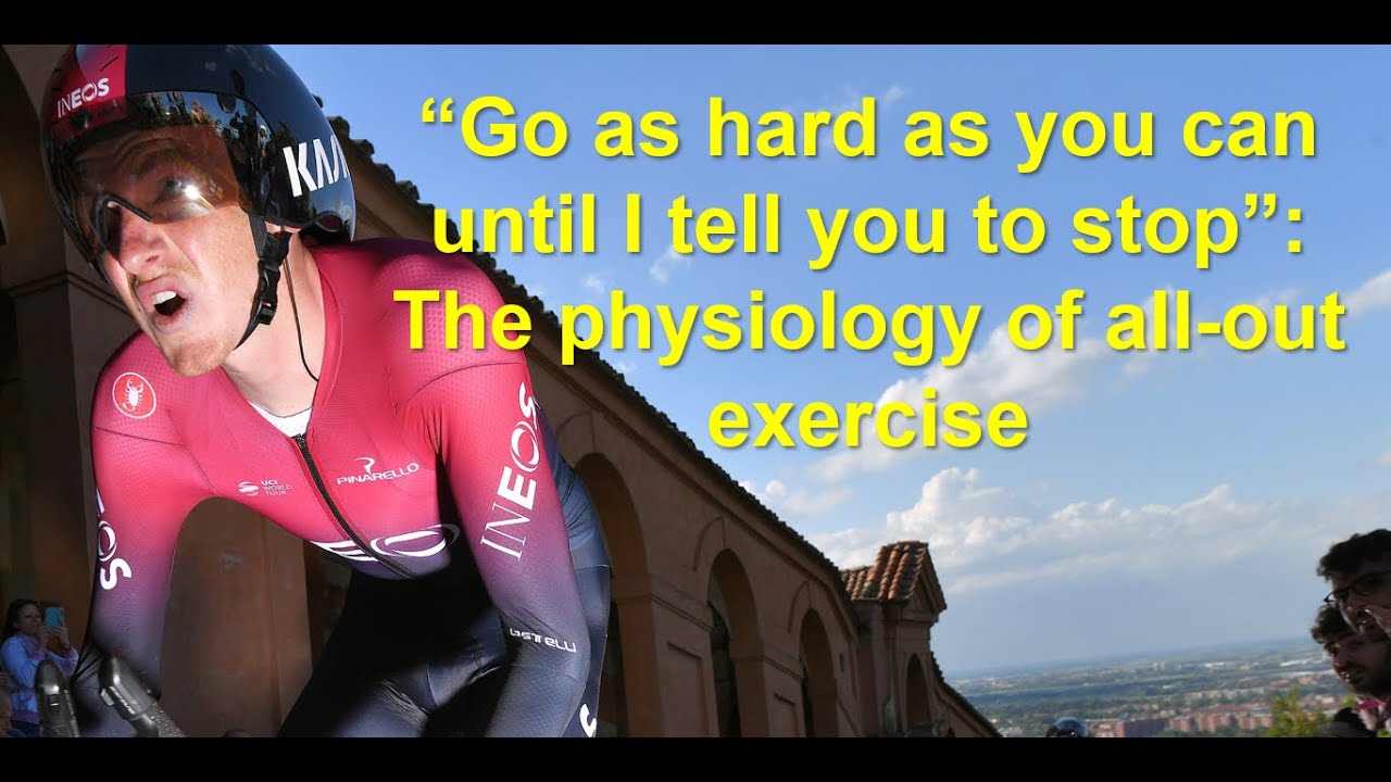 Go as hard as you can until I tell you to stop: the physiology of all-out exercise