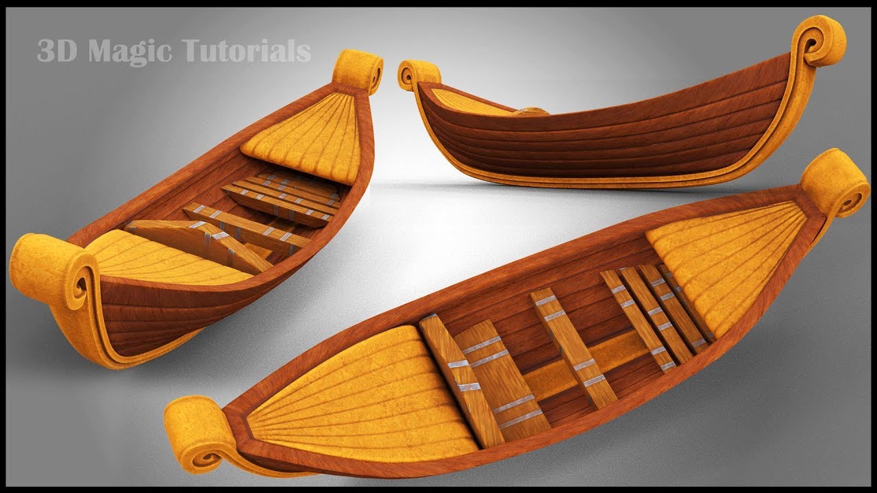 Autodesk Maya - 3D Modelling of Viking Ship