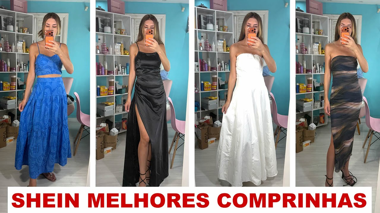 SHEIN MELHORES COMPRINHAS DA VIDA!! VESTIDOS LINDOS! CUPOM ATIVO