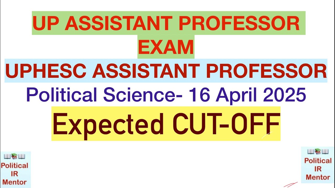 UPHESC ADV 51 Expected CutOff Political Science | UPESSC | UPHESC 2025 cutoff Polotical Science