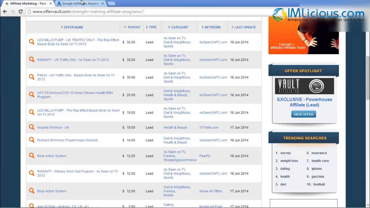 How To Use Offervault.com To Pick Profitable Affiliate Offers