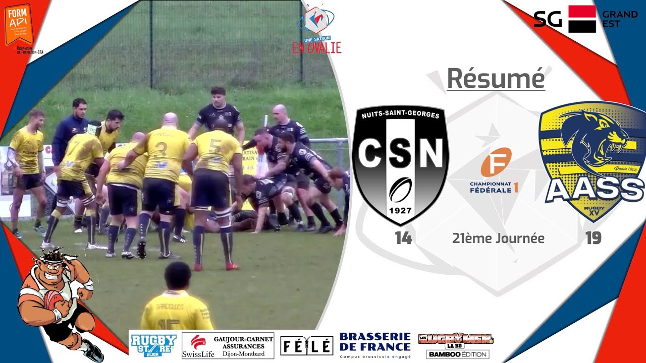 Résumé Club Sportif Nuiton  et AASS Rugby Officiel