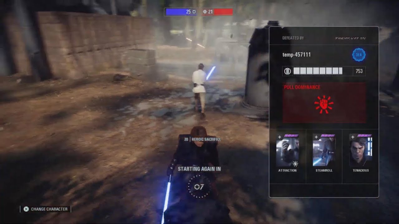 Toxic duo leaves when they can't use Dark side or Finn glitch | Battlefront 2 Toxic HvV gameplay
