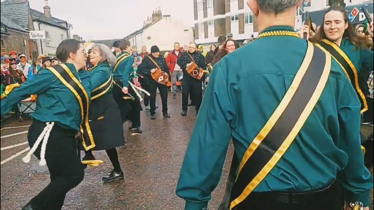 Four Different Dances at the 2026 Whittlesey Straw Bear Festival in Whittlesey Town Centre 