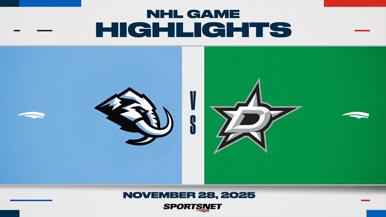 NHL Highlights | Mammoth vs. Stars - November 28, 2025