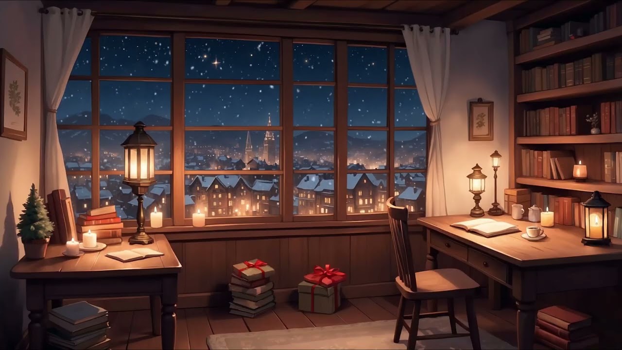 Silent Attic Window View 🎁 Gentle Lofi Beats for Calm Focus