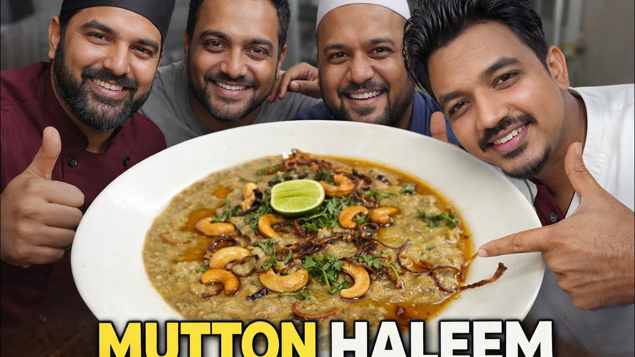 MUTTON HALEEM | HALEEM RECIPE | HYDRABADI HALEEM | HALEEM | RAMAZAN SPECIAL HALEEM | W Chef 47