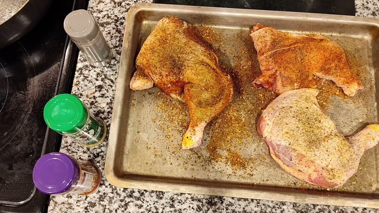 Bachelor Surprise   Baked Chicken Leg Quarters