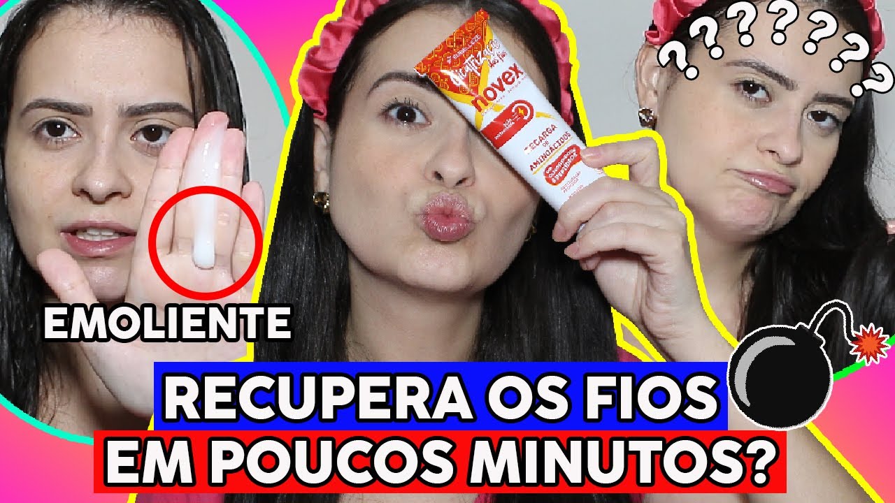 NOVEX RECARGA DE AMINOÁCIDOS CICATRIZAÇÃO DOS FIOS 💥 Veja o que aconteceu com meu cabelo | RESENHA