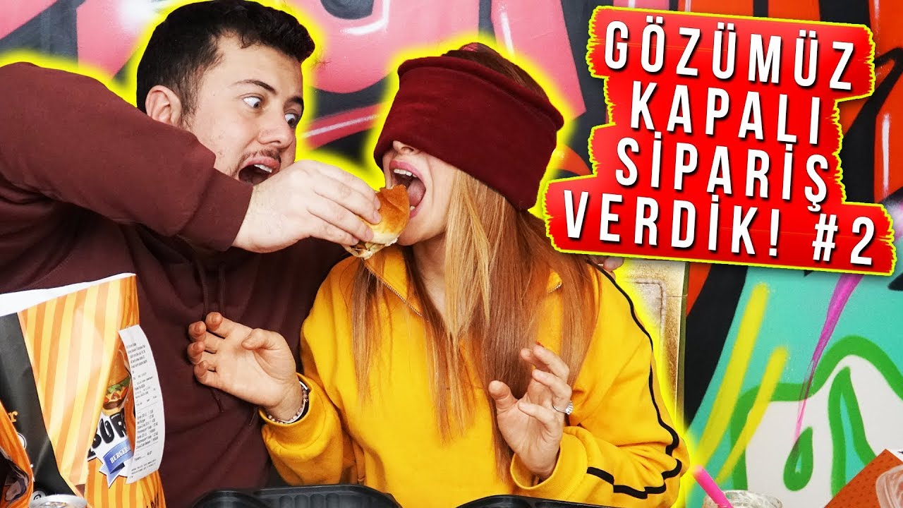 GÖZÜMÜZ KAPALI SİPARİŞ VERİP GÖZÜMÜZ KAPALI YEDİK! #2