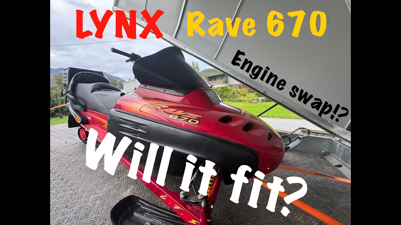 New project! Lynx Rave 670 crazy engine swap!