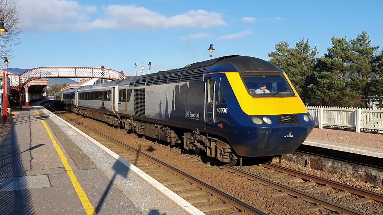 Trainspotting at Aviemore Station 13.02.23