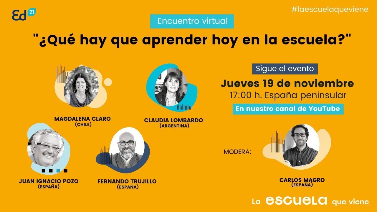¿Qué es lo que hay que aprender hoy en la escuela?