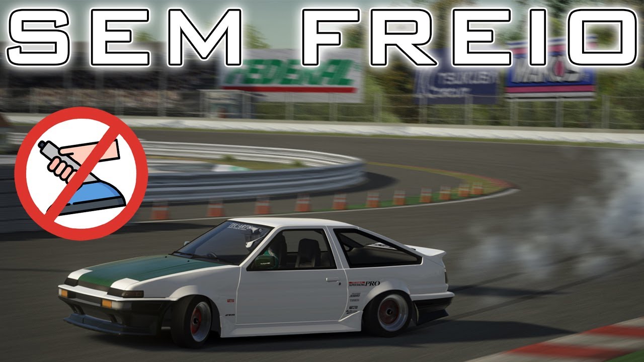 DRIFT AGRESSIVO!  😱  Old School * sem freio de mão - Assetto Corsa