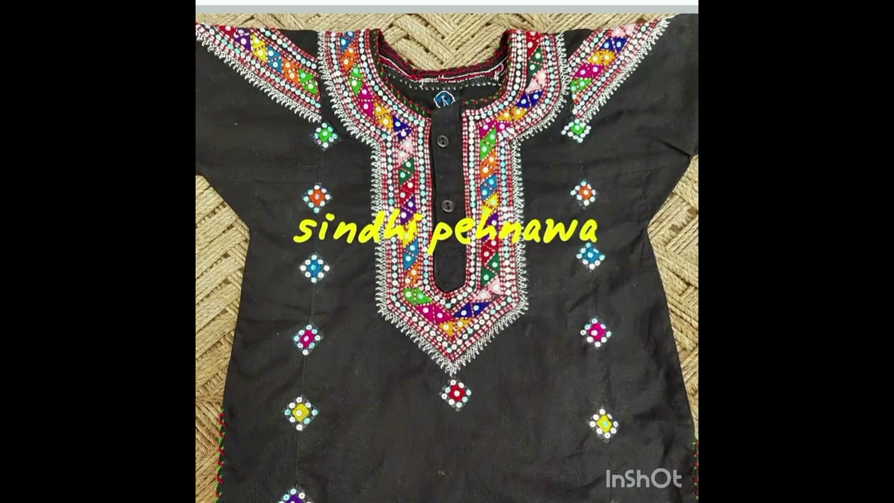 20+ black embroidered dress sindhi hand work design
