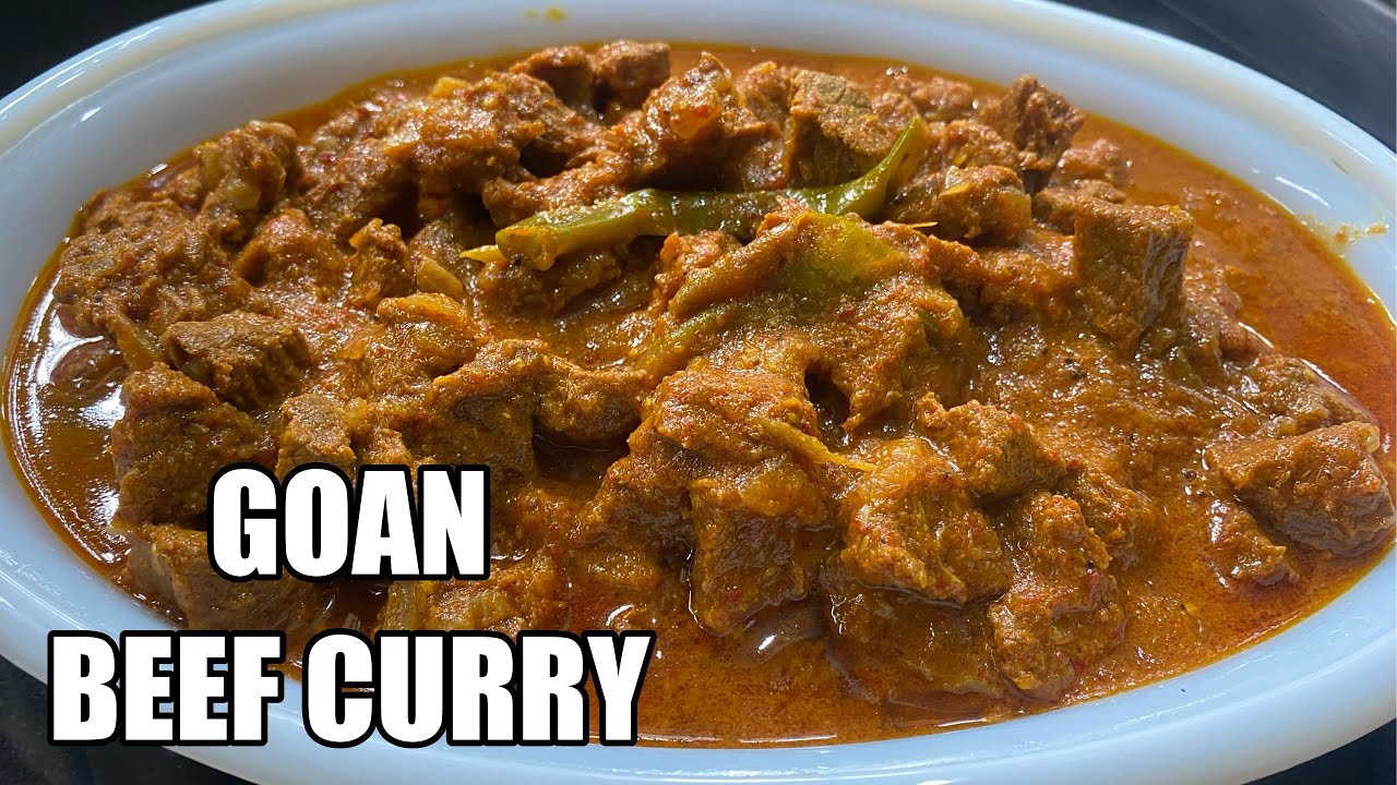 Goan Beef Curry Recipe | How to Make  Goan Beef Curry | Beef Curry Without Coconut |