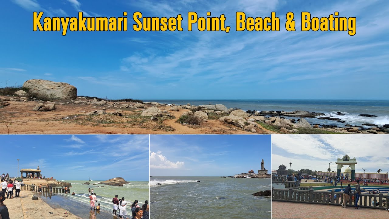 Kanyakumari Sunset Point, Beach & Boat Ride