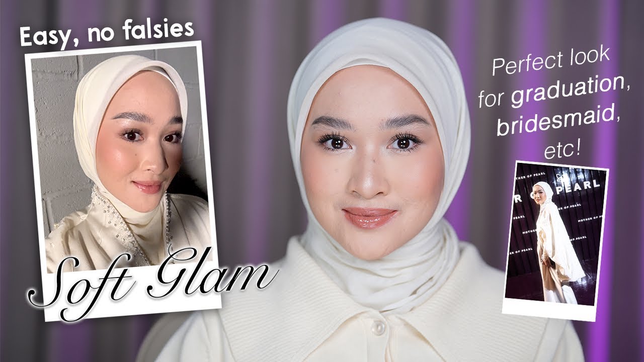Easy special occasion soft glam no falsies ! Makeup for Graduation / Bridesmaid, etc | Kiara Leswara