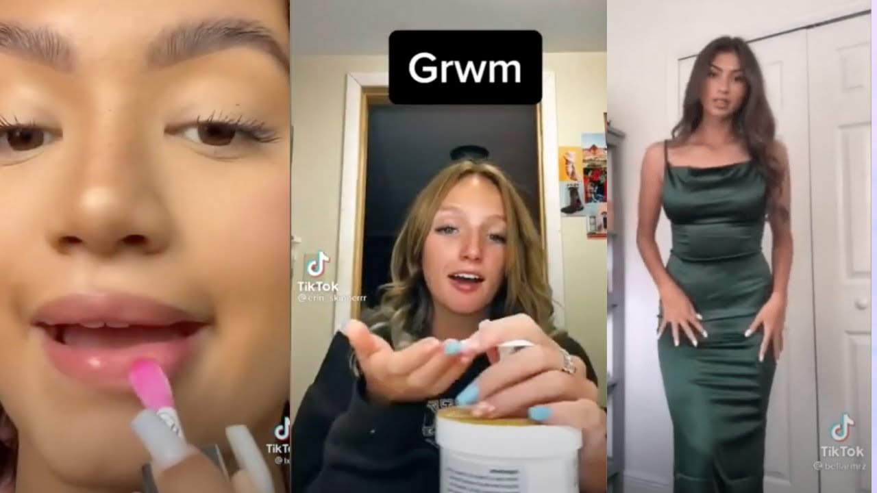 GRWM for school, work, date, prom, graduation tiktoks | tiktok compilation 2021