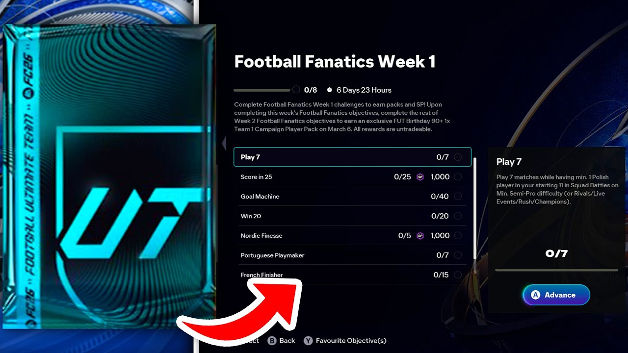 How to Complete Football Fanatics Week 1 Objectives in FC 26 Ultimate Team