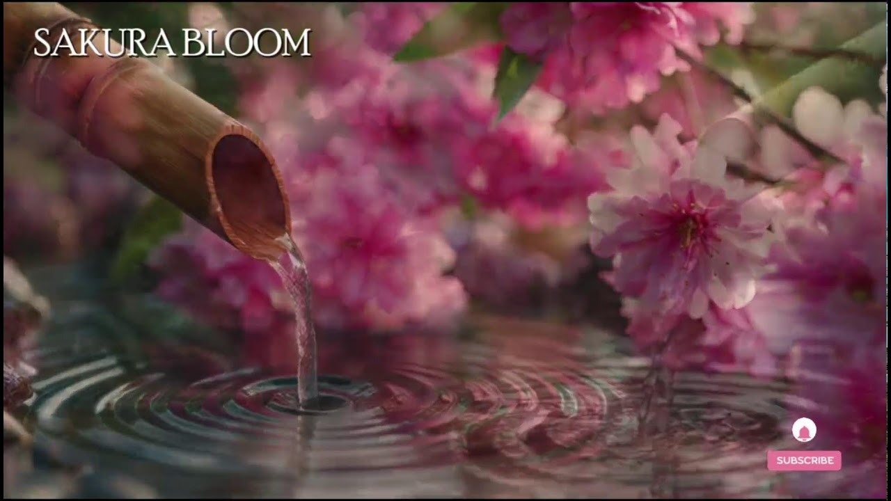 🔴 桜ブルーム – 癒しのピアノと日本の自然音 | 瞑想と安眠の音楽 Healing piano + nature sounds Jepang.