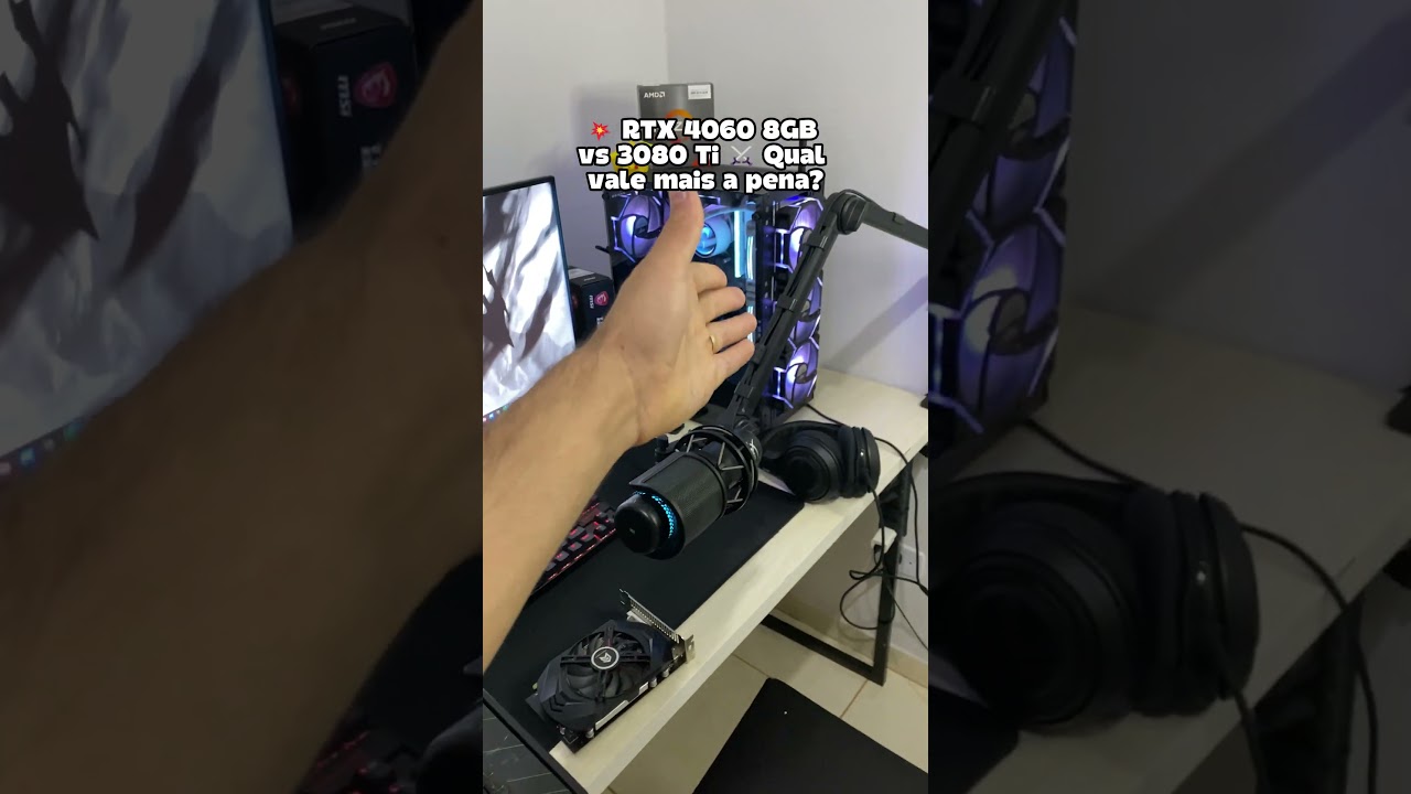 💥 RTX 4060 8GB vs 3080 Ti ⚔️ Qual vale mais a pena? #pcgamer