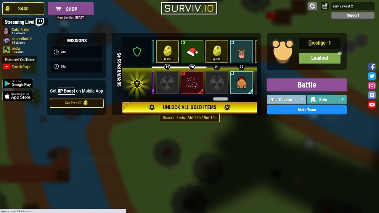 winter snow SURVIV.IO update