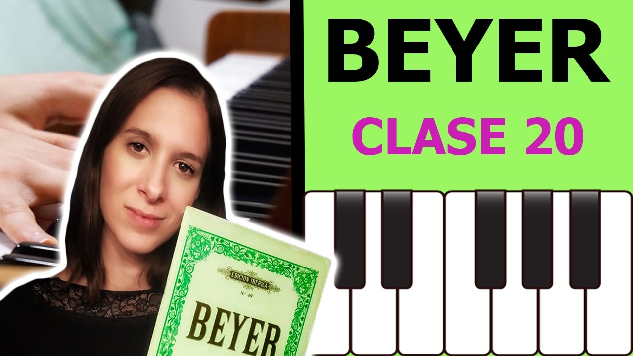 🎹 La síncopa, Compás 3/8. CURSO PIANO desde 0 -📗 Método BEYER 📗 (CLASE 20 - Pieza 57, 58, 59) + PDF
