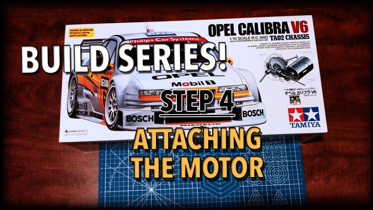 Tamiya Opel Calibra V6 TA02 Build Series - Step 4 - Attaching Motor