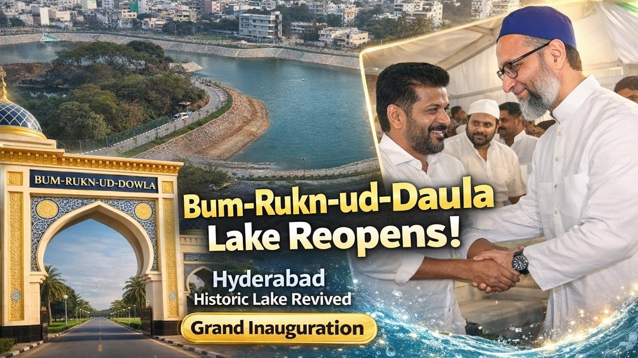 Bum-Rukn-ud-Daula Lake Revived | CM Revanth Reddy Ka Hyderabad Mein Taareekhi Inauguration”