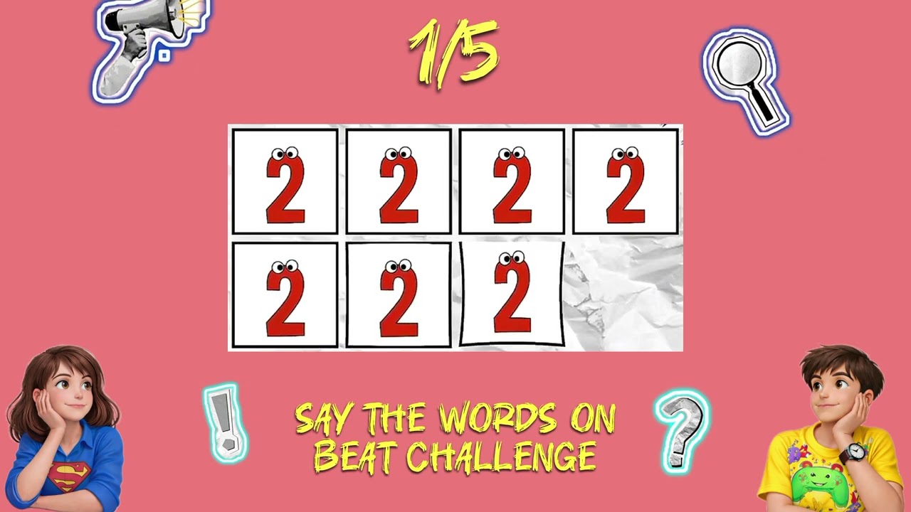 Say the Words on Beat Challenge 🎵 || Level 1 to 5 ll Easy to insane 