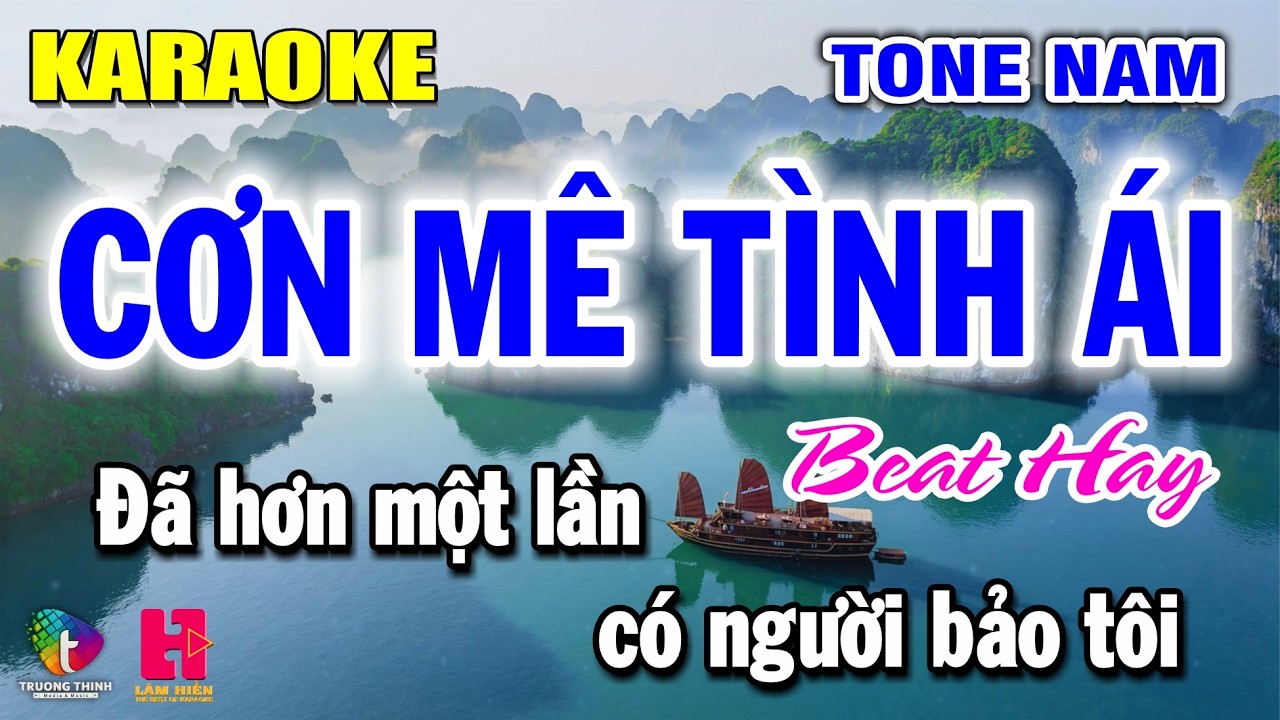 Karaoke Cơn Mê Tình Ái Tone Nam - Nhạc Sống Dễ Hát | Lâm Hiền Karaoke ♫