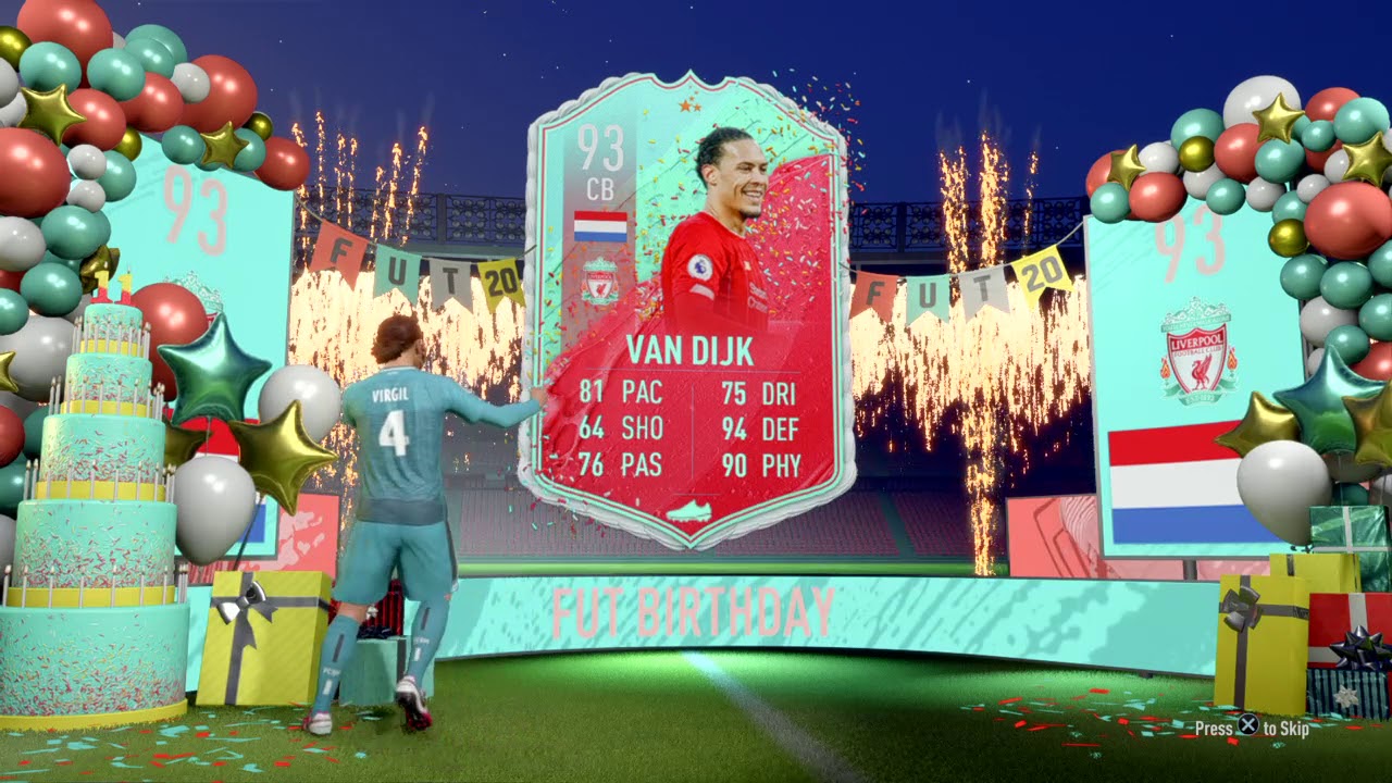 FIFA 20 AMAZING!!! Just packed FUT Birthday Van Dijk