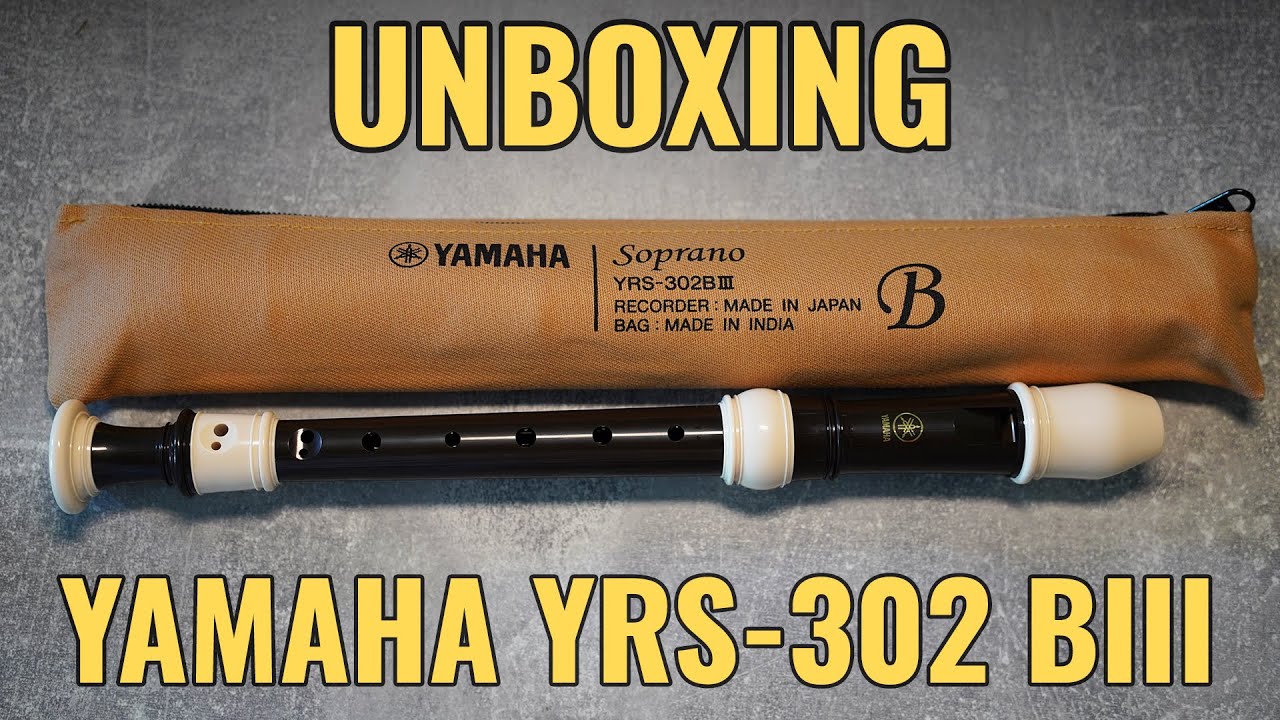 YAMAHA YRS-302 BIII Soprano Recorder Unboxing | My New Plastic Recorder