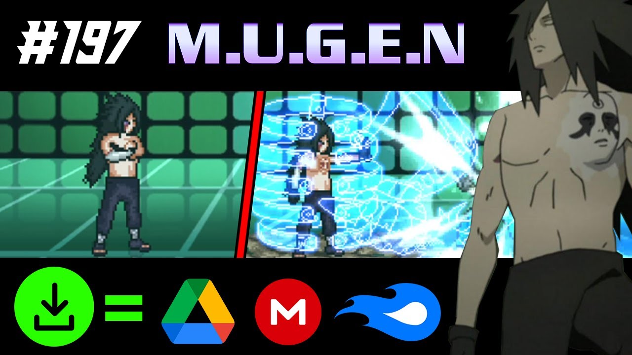 MADARA (Rinne Tensei/Revived)  JUS CHAR SHOWCASE + DOWNLOAD | Mugen Showcase #197