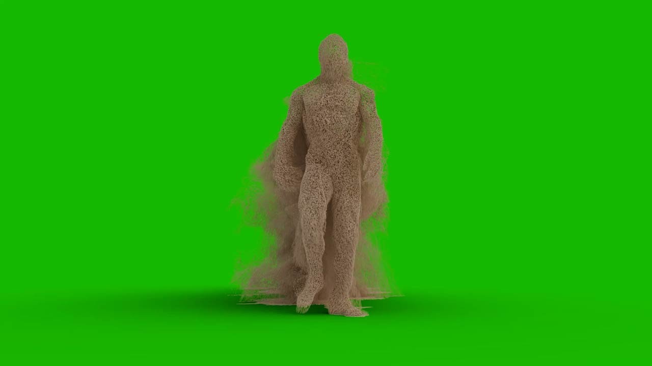 Green Screen Sand Monster VFX Free Download
