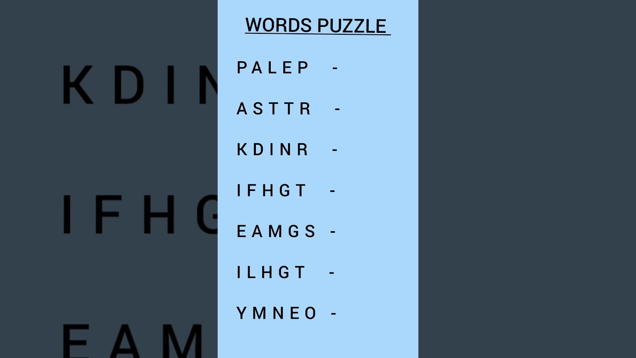 Words puzzle #fun activity #learning #english learning game